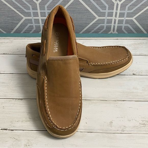 Magellan Outdoors Mens Tan‎ Slip On Textile Shoes Size 10EE - Picture 6 of 9